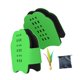 thumbnail image 5 of Raquetas de mano de bádminton, volante, paletas portátiles ligeras y transpirables para Verde, 5 of 8