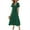 #1 Green, variant on IWEMEK Women Dress Summer Maxi Dresses Beach Boho Flutter V Neck Black Dresses for Ladies Elegant Chic Smocked Clothes