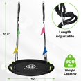 thumbnail image 4 of Platillo volador Tree Swing HeyZoo de 101,6 cm para niños y 408,23 kg, color negro, 4 of 6