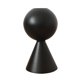 thumbnail image 1 of 1 portavelas decorativo de madera para el hogar (negro), 1 of 7