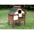 thumbnail image 6 of Merry Products PH0010010800 Rabbit Hutch, 2-Story Tudor, 24 x 39 x 45-In., 6 of 8