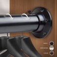 thumbnail image 4 of Rod Desyne 1.5" Premium Heavy Duty Adjustable Closet Rod with Socket Set, 28 x 48, Black, 4 of 4