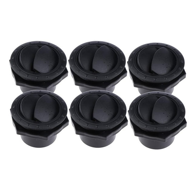 6 Paquetes de Ventilación de Rejilla de Salida de Ventilación Redonda para Yate Marino Mm X 45 Mm , 6 uds negro, 70x45mm DYNWAVEMX Salida de ventilación de aire para yates marinos