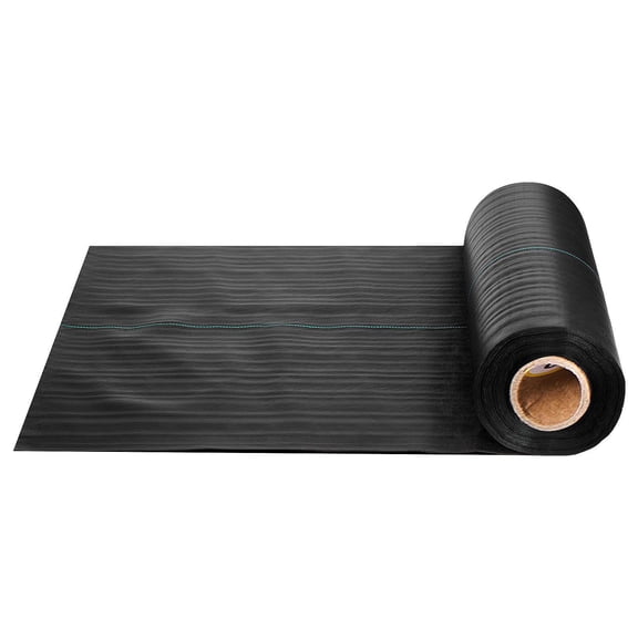 Heavy Duty Weed Barrier Fabric 1.4x50FT 3.2oz Woven Landscape Ground Cover Geotextile Mat Black