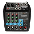 thumbnail image 3 of Consola de mezcla de sonido TU04 BT Sound Mixing Console Record 48V Phantom Power Monitor AUX Paths Plus Effects 4 canales Mezclador de audio con USB Tomshoo  Consola de mezcla de sonido, 3 of 6