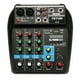 thumbnail image 3 of Consola de mezcla de sonido TU04 BT Sound Mixing Console Record 48V Phantom Power Monitor AUX Paths Plus Effects 4 canales Mezclador de audio con USB Tomshoo  Consola de mezcla de sonido, 3 of 6
