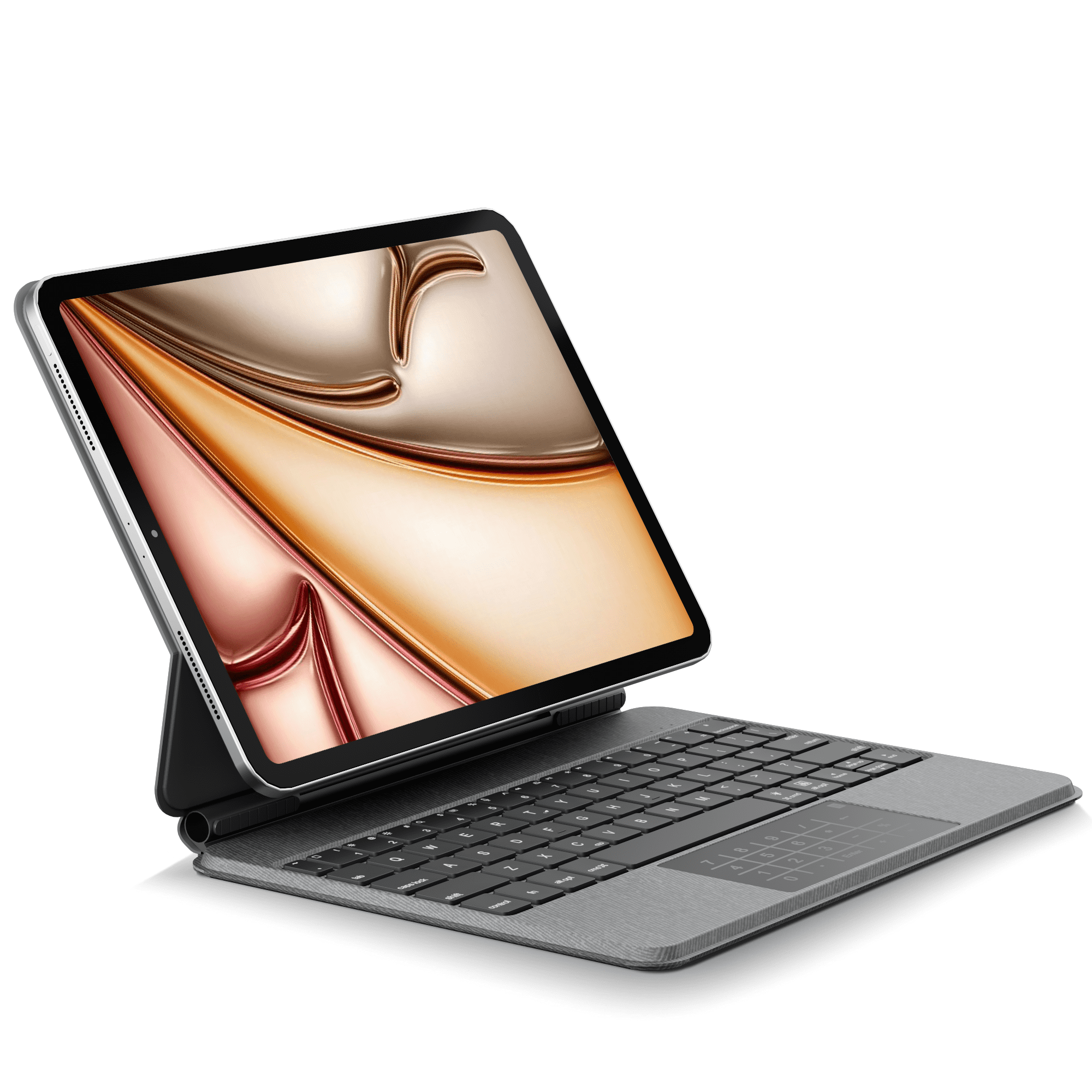 Pekarejue Magic Keyboard Case + Magnetic Case Compatible with iPad Air 11-inch M4 M3 M2, iPad Pro 11 inch (2018-2022), iPad Air 5th 4th Gen, Gray