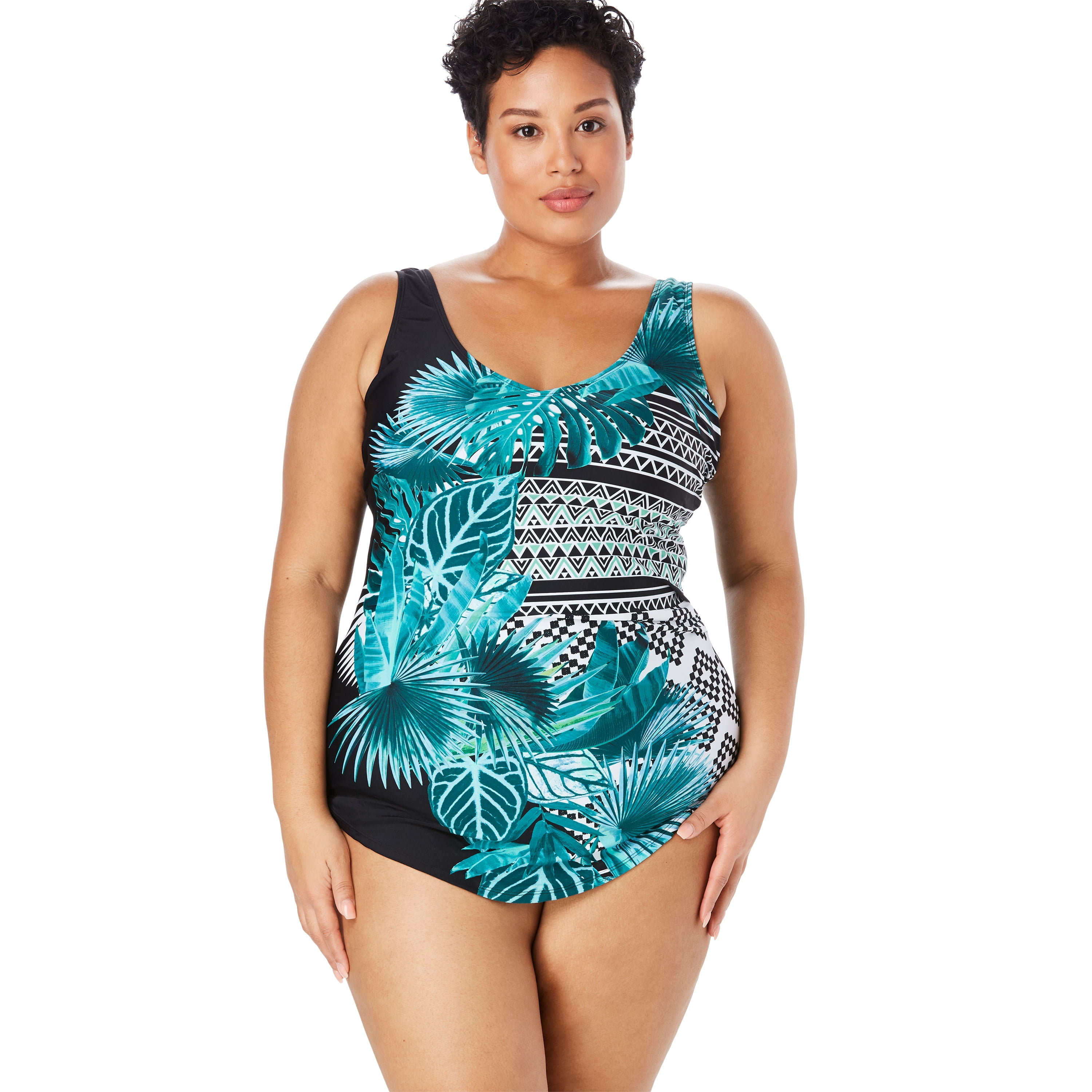 kohls womens plus swimsuits