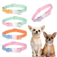 thumbnail image 2 of Patchwork Dog Collar Set - Allergy Free - Wear Resistant - Decorative Polyester Cat Dog Collar - Quick Release, 2 of 8