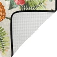 thumbnail image 5 of Dreamtimes Vintage Tropical Fruits Floral Area Rug 72x48in Pineapple Palm Leaves Non-Slip Floor Carpet Comfort Floor Mats Decor for Indoor Living Dining Room and Bedroom Area, 5 of 7