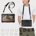 thumbnail image 7 of Case for Lenovo Tab M10 HD 2nd Gen 10.1 inch 2020, 360 Rotating Stand Handle Pencil Holder Shoulder Strap Heavy Duty Shockproof Cover, Black, 7 of 7