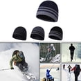 thumbnail image 5 of Winter Beanie Hat Warm Knit Cuffed Plain Toboggan Cap - Carbon gray, 5 of 5