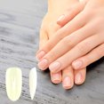 thumbnail image 2 of Unique Bargains 1 Set Women's Gloss Oval Shape Fake Nails Kit Beige, 2 of 6