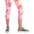 thumbnail image 3 of ID Ideology Womens Compression Petal Print Side Pocket Cropped Leggings Petal Berry Ice XL, 3 of 3
