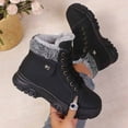 thumbnail image 6 of Women's Boots Winter Boots Insulated Lace Up Outdoor Comfortable Traction Durable Sole Warm Cold Weather Footwear for Ladies, 6 of 9