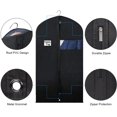 thumbnail image 3 of 40-Inch Suit Bag, Suit Cover Garment Bags (Set of 5) Suit Garment Bag for Men, Suit Bags for Closet Storage with Clear Window for Men, Suits, Coats, Black, 3 of 6
