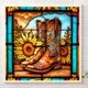 thumbnail image 1 of Cuadros Decorativos 5D bricolaje taladro redondo completo parcial AB diamante pintura girasol botas decoración del hogar Wdftyju de costura negro 4 estilos, 1 of 9