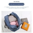thumbnail image 6 of Foldable Travel Duffel Bag Tote Carry On Luggage Sport Dufflel Overnight For Women And Girls Gifts for Family Dark Blue, 6 of 6