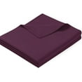 thumbnail image 2 of Couture Charm Emperor ( 110x114 ) Size 1 Piece Flat/Top Sheet Only - Extra Soft Egyptian Cotton 1000 Thread Count Hotel Quality (Solid, Plum), 2 of 6