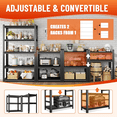 thumbnail image 4 of Kitchen Storage Rack, 6 Tier Metal Shelving Unit,Small Pantry Shelves for Kitchen Counter,Shelf Organizer for Baker/Book, 40”Wx16”Dx78”H, 4 of 10