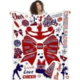 thumbnail image 1 of LHSHID Cheerleader's Gifts Blanket Cheerleading Gifts Blanket Soft Cheer's Flannel Blankets for Girls Teens Kids Bed Sofa Couch Cheer Gifts for Cheerleader's Birthday Cheer Blankets 30x40in, 1 of 6