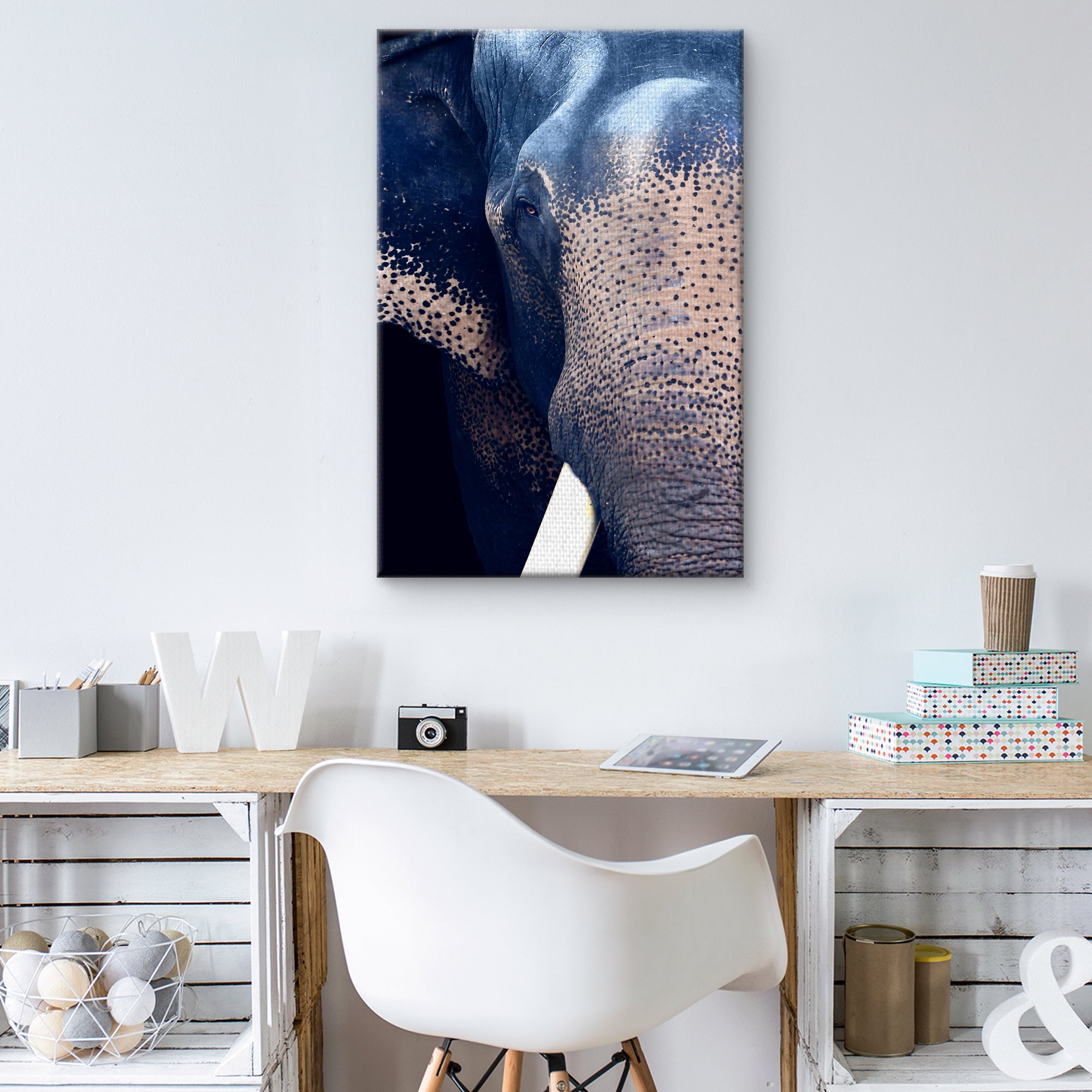 Masterpiece Art Gallery Titan The Elephant By Belle Maison Canvas Art Print 24" x 36"