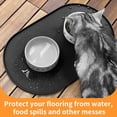 thumbnail image 7 of Dog Food Mat Anti-Slip Bowl Mats for Food and Water, High-Lips Waterproof Pet Placemat Prevent Messy Spills to Floor, Silicone Puppy Feeding Trays ，12" x 19", 7 of 7