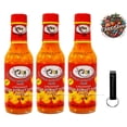 thumbnail image 4 of JCS Crushed Scotch Bonnet Pepper Sauce 5 oz  (142ml) Pack of 3 Packaged w/ ODatzGood, 4 of 5