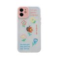 thumbnail image 1 of Cute Pink Phone Case for Apple iPhone 7/8/SE2 TPU Bumper Cover Design Clear Matte PC Back Shockproof Protective Covers, 1 of 7