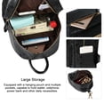 Vbiger Women Backpack 2 in 1 PU Leather Shoulders Bag Chic School Bags