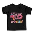 thumbnail image 4 of Rhuody Hauts Fille T-Shirt à Manches Courtes T-Shirt à Imprimés de Lettres Tee Rentrée des Classes Coupe Ample Col Ras du Cou Haut Tenue Rétro Noir 1-2 Ans, 4 of 4