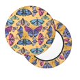 thumbnail image 2 of Bingfone Butterfly 3 Padded Round Bar Stool Cover Cushion with Elastic Fabric Round Chair Seat - Butterfly 3, 2 of 7