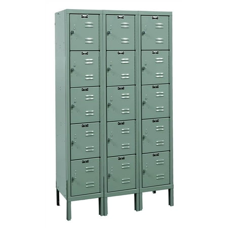 5-Tier Premium Locker in Hallowell Gray (Small)
