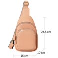 thumbnail image 2 of Mini bolso cruzado versátil, bolso de pecho de gran capacidad de PU simple para mujer, 2 of 5