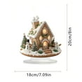 thumbnail image 3 of PEIBang Christmas Table Decorations,Snow House Decor Christmas Centerpiece,Christmas Village Houses for Home Kitchen, 3 of 5