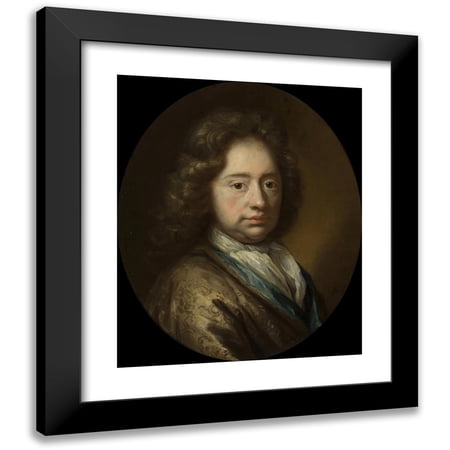 Arnold van Boonen 12x14 Black Modern Framed Museum Art Print Titled - Portrait of a Man