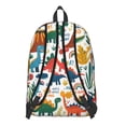 thumbnail image 3 of Cute Dinosaur Pattern Backpack for School,Cute School Bag,Schoolbag with Adjustable Shoulder Straps & Padded Back,15.7"x11.8"x5.5", 3 of 5