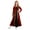 Red, variant on iixpin Kid Girls Medieval Princess Long Sleeve Velvet Empire Maxi Retro Dress Royal Blue 8
