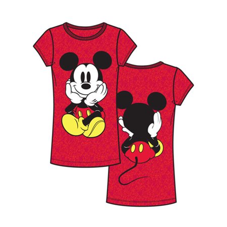 Disney Women's Mickey Front & Back X-Large Fashion Top