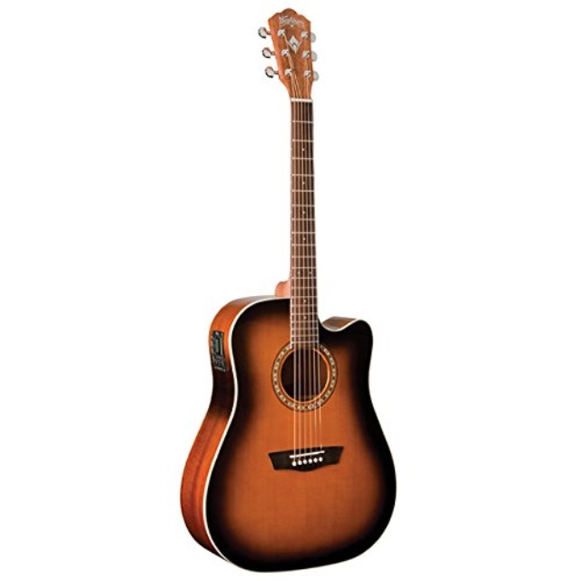 washburn wd7sceatb harvest series cutaway dreadnought acousticelectric