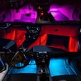 thumbnail image 5 of Rirool 4-Pack Car Interior LED Lights with APP Control - 16 Million Colors, Music Sync & Voice Activated, RGB Strip Lights for Cars, Trucks, SUVs, 5 of 8