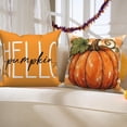 thumbnail image 6 of DaShan Fall Throw Pillow Covers 20x20 Set of 4,Pumpkin Maple Leaves Pillow Cases for Bedroom Sofa Couch, 6 of 6