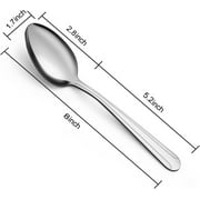 Bestdin 24 Pieces Dinner Spoons Set, 8 Stainless Steel Pattern Design Silverware Spoons, Mirror Polished Tablespoons, Dishwasher Safe, Silver Spoons For Home, Kitchen or Restaurant