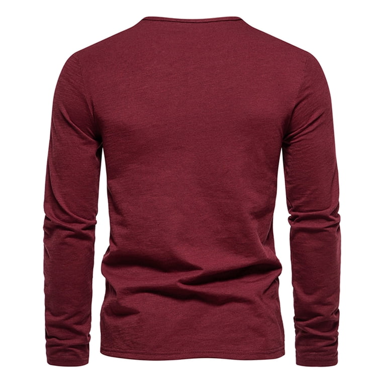 Women's Long Sleeve Henley Top - Loose Fit Crewneck Pullover Blouse For Casual & Sports (95% Polyester, 5% Spandex)