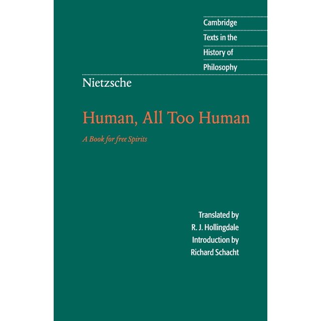 Libro Nietzsche Human All Too Human Cambridge University Press Segunda Edicion Ingles