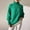 Green, variant on Itsame Women Knitted Sweater High Neck Pullover Sweatershirt Long Sleeves Solid Color Relaxed Sweatshirts Black Size M