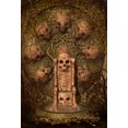 thumbnail image 2 of EREHome Polyester Fabric 5x7ft Halloween Photography Backdrops Stone Ghost Turntable Leaves Photo Studio Backgrounds, 2 of 2