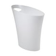 thumbnail image 5 of Umbra 2 gal Skinny Sleek & Stylish Bathroom Trash Can, White, 5 of 5
