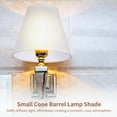 thumbnail image 3 of 6 Pcs Chandelier Lamp Shades 5 Inch, Mini Barrel Lampshades Clip On for Table Lamp Wall Lamp Replacement, Natural Linen Mini Lamp Shade, 3.2x4.9x5.9in (Top Height Bottom), 3 of 6