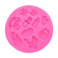 thumbnail image 1 of Moldes de resina para dulces, molde de pastel de silicona para bebé, moldes de silicona para hornear fondant, molde para cupcakes de caramelo para pies de bebé, 1 of 5